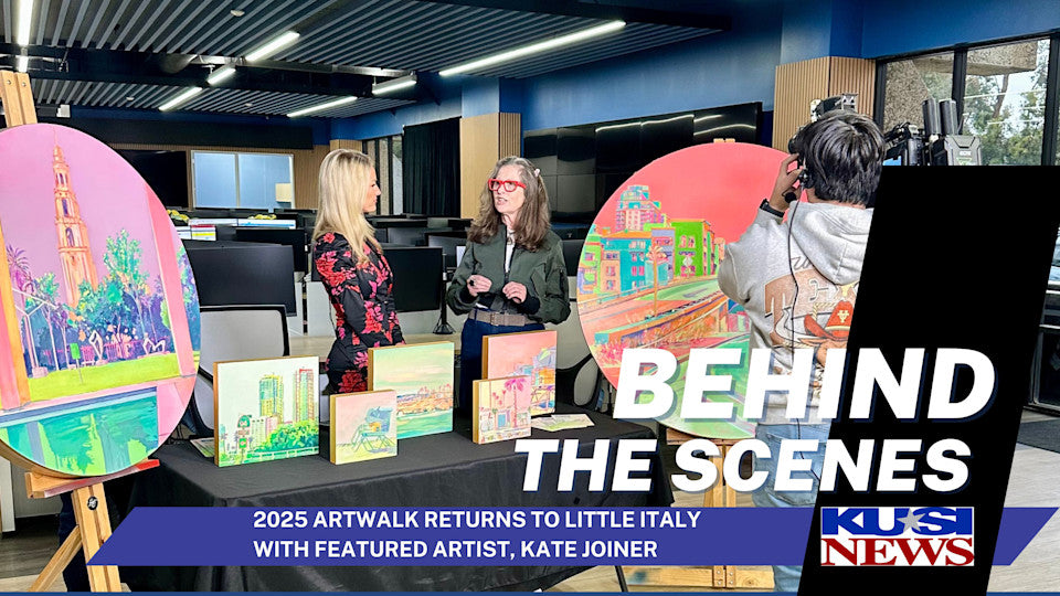KUSI News with Kate Joiner for ArtWalk Little Italy 2025