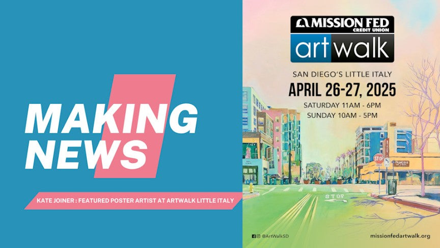 CBS 8 Mornings Featuring Kate Joiner for Mission Fed ArtWalk